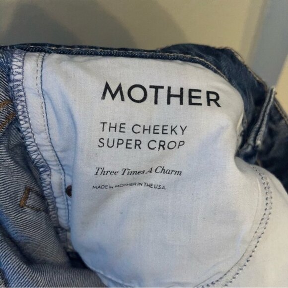 Mother The Cheeky Super Crop Jeans Size 25 - Picture 9 of 10